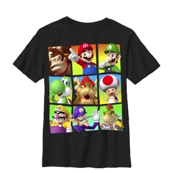 Boy's Nintendo Mario Characters All Here T-Shirt image {3}