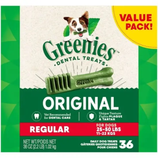 Greenies Regular Original Chicken Dental Dog Treats image {13}