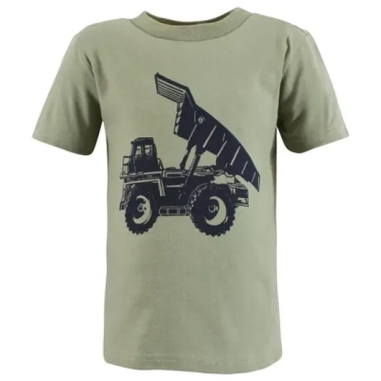 Hudson Baby Toddler Boy Short Sleeve T-Shirts, Construction Dino image {3}
