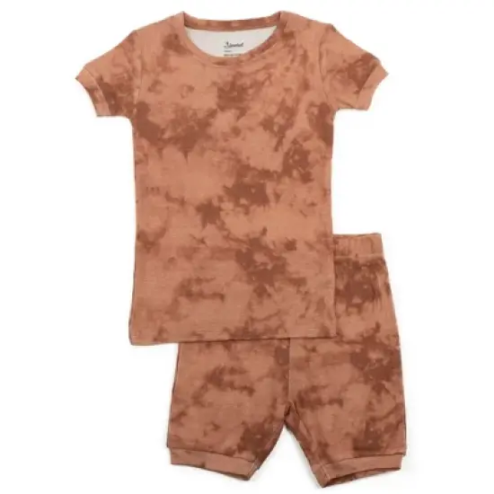 Leveret Kids Two Piece Cotton Tie Dye Short Pajamas image {8}