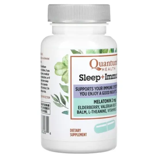 Quantum Health Sleep + Immune, Melatonin, 30 Capsules image {3}