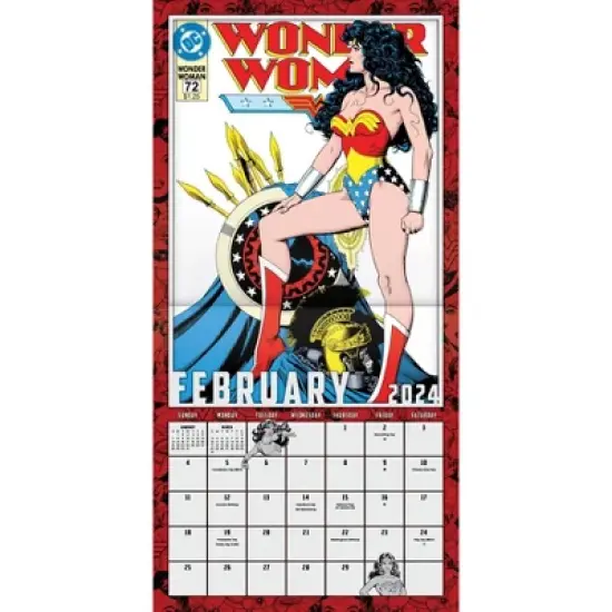 Trends International Inc. 2023-24 Wall Calendar 12"x12" DC Comics Wonder Women image {2}