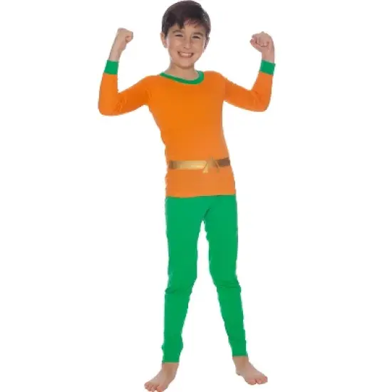 Justice League Boys Aquaman Cotton Costume Pajama Set image {2}