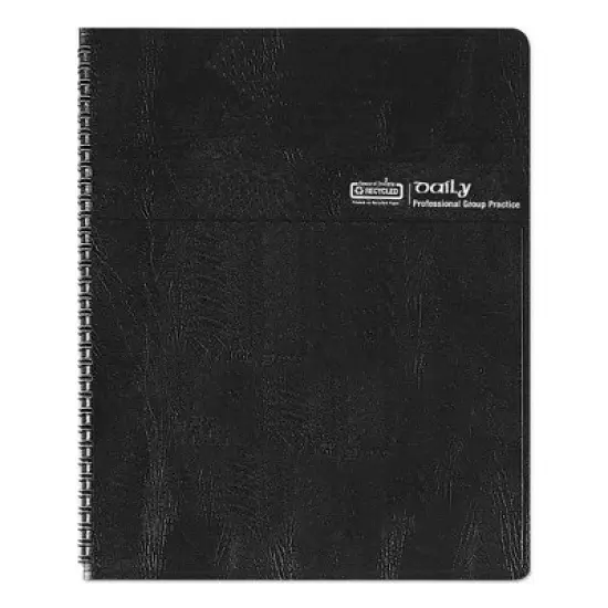Four-Person Group Practice Daily Appointment Book, 11 x 8.5, Black Cover, 12-Month (Jan to Dec): 2026 image {4}