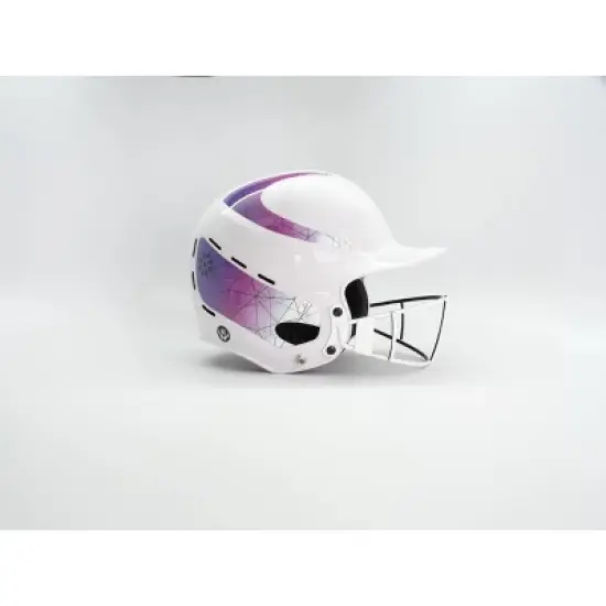 RIP-IT Vision Classic Batting Helmet - White/Blue/Purple S/M image {1}