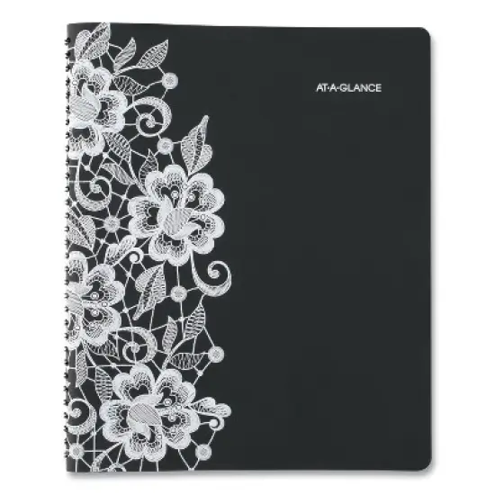 Lacey Weekly Block Format Professional Appointment Book, Lacey Artwork, 11 x 8.5, Black/White, 13-Month: Jan 2026 to Jan 2027 image {3}