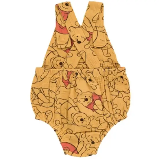 Disney Winnie the Pooh Mickey Mouse Goofy Donald Duck Baby Short Overalls Newborn to Infant image {2}