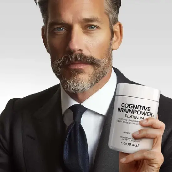 Codeage Cognitive Brainpower Platinum Supplement - Cognizin Citicoline, KSM-66 Ashwagandha, Panax Ginseng, Rhodiola, Phosphatidylserine, 90 Capsules image {4}