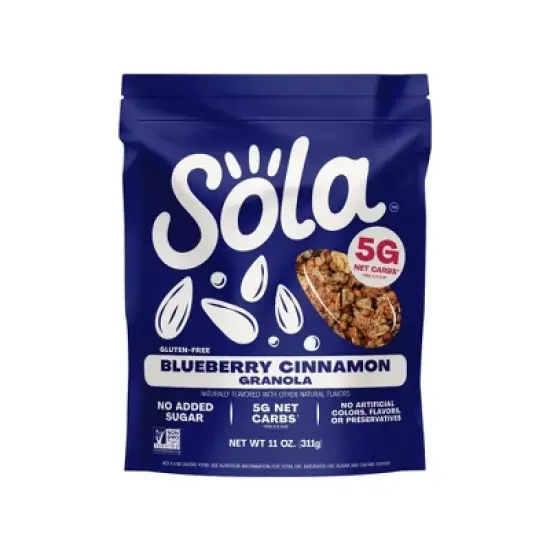 Sola Blueberry Cinnamon Granola - Case of 6/11 oz image {1}