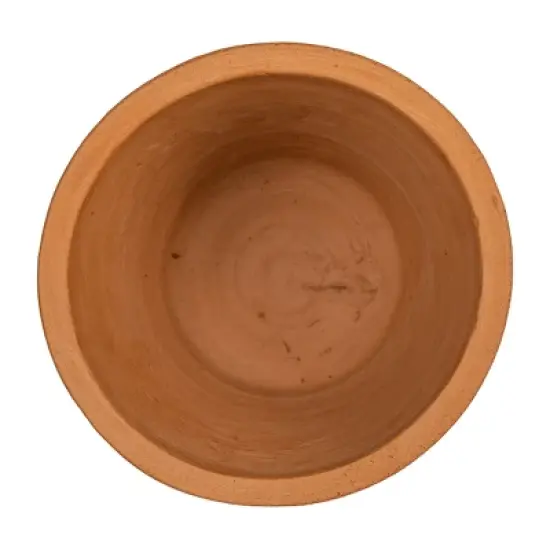 Multi White Stripe Terracotta Planter - Foreside Home & Garden image {3}