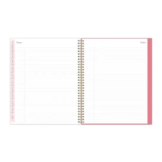 Rachel Parcell 2024 Planner 8.5"x11" Weekly/Monthly Wirebound Emily Pink image {9}
