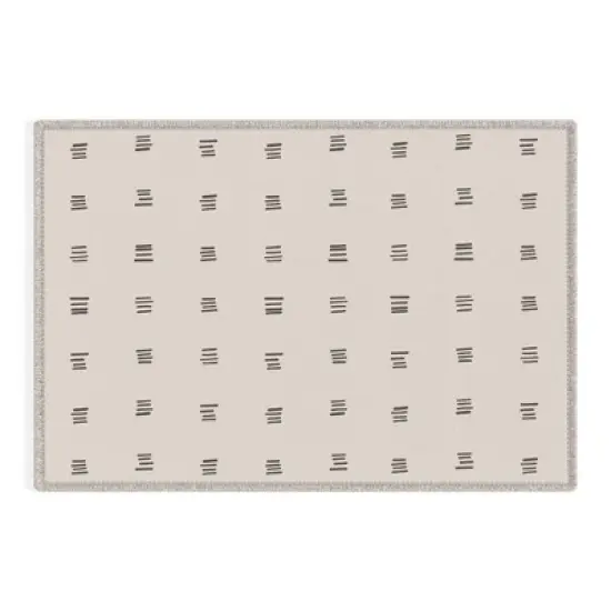 Urban Wild Studio desert check small charcoal Outdoor Rug - Deny Designs image {5}