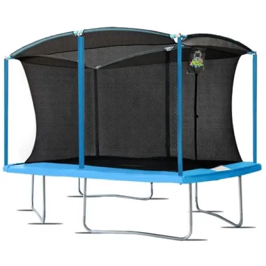 Moxie 8 x 12 FT Rectangular Outdoor Trampoline Set with Premium Safety Enclosure Gymnastics Rectangular Trampoline for Kids and Adults image {6}