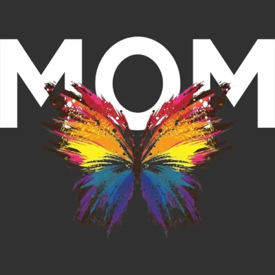 Men's Design By Humans Mother's Day Rainbow Butterfly Mom By MeowShop Tank Top image {1}