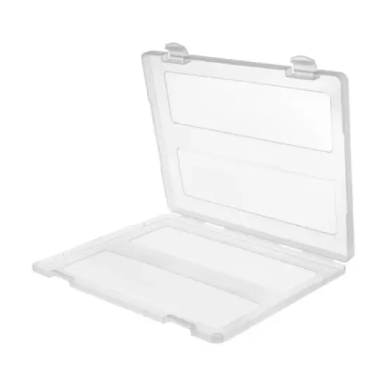 YIYIBYUS 15Pcs File Storage Box, Portable Plastic Document Organizer Box for Office School Supplies image {4}