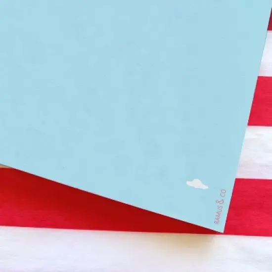 Ski Love 6" x 6" Square Winter Notepad by Ramus & Co (100 Heavyweight Tear-Off Sheets) image {2}