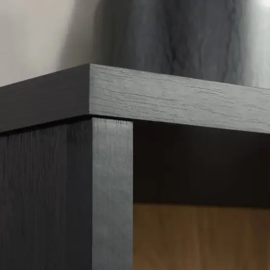 69" Acadia Way 5 Shelf Tall Bookcase with Doors Raven Oak - Sauder image {2}