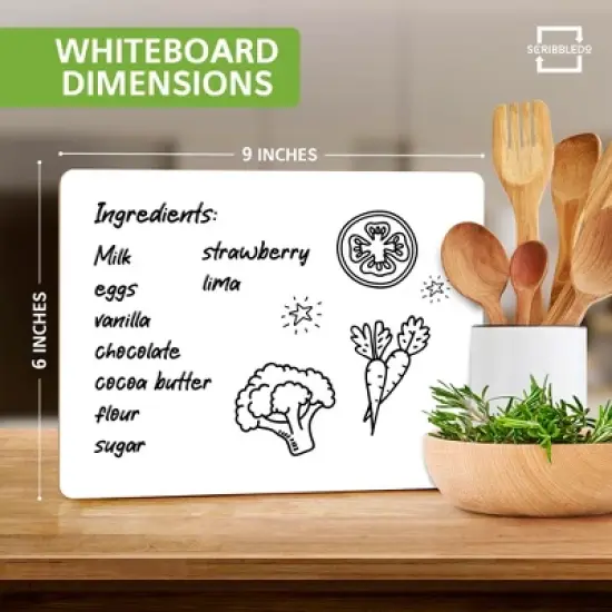 SCRIBBLEDO Mini White Board Dry Erase 6"x9" Board image {5}