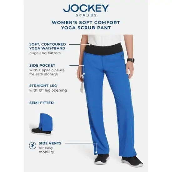 Jockey Women's Soft Comfort Yoga Scrub Pant image {2}