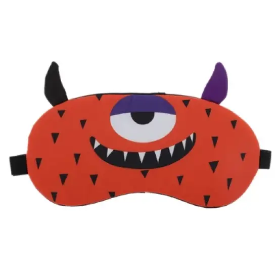 Unique Bargains Soft Sleep Mask Cartoon Monsters Orange 1 Pc image {6}