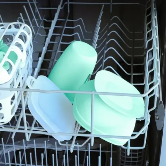 Platinum Silicone 11oz. Suction Bowl w/Platinum Silicone Press In Lid image {7}