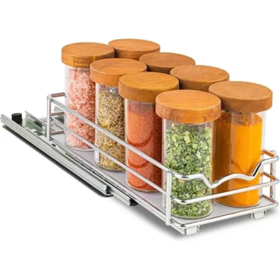 Hold N' Storage - Pull Out Cabinet Organizer for Spices, Cans - Heavy Duty with Lifetime Limited Warranty image {7}