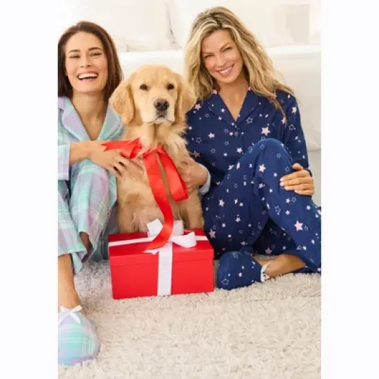 Dreams & Co. Classic Flannel Pajama Set image {4}