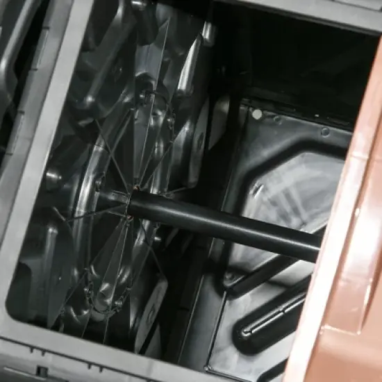 Outsunny Rotating Composter, 34.5 Gallon Dual Chamber Compost Bin with Ventilation Openings and Steel Legs image {5}