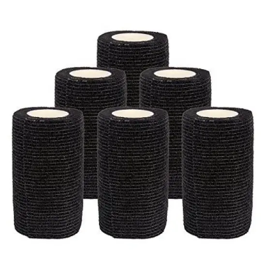 Self Adherent Cohesive Bandages, 4" x 5 Yards - 12 Count image {5}