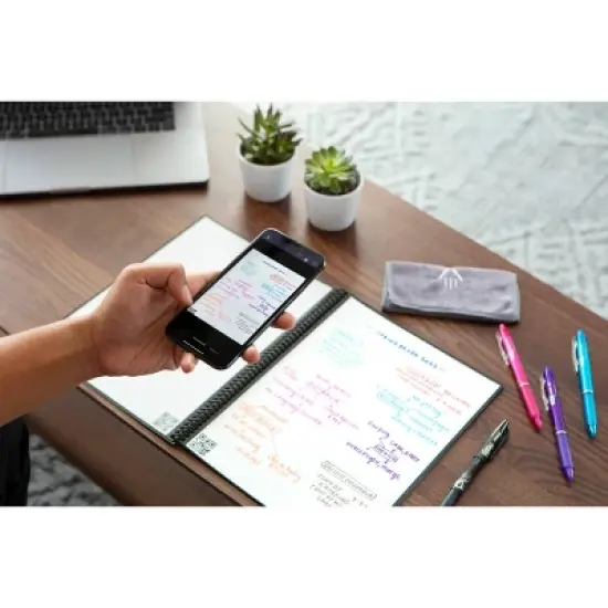 Core Smart Spiral Reusable Notebook Dot-Grid 32 pages 8.5"x11" Letter Size Eco-friendly - Rocketbook image {4}