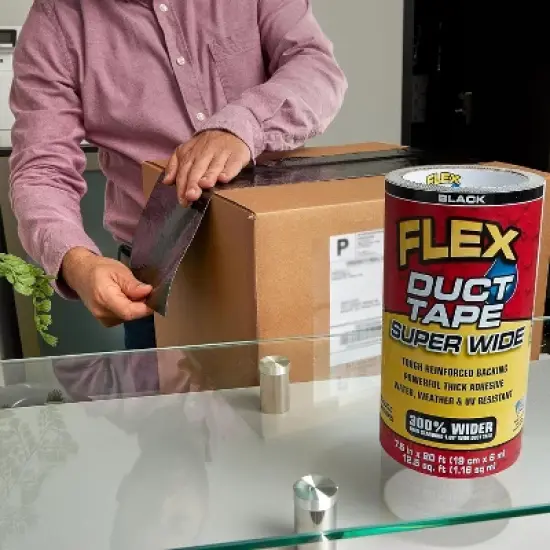 Flex Tape 7.5 In. x 20 Ft. Black Duct Tape image {1}