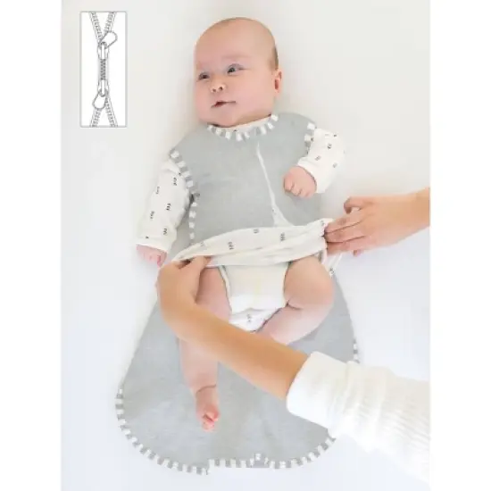 SwaddleDesigns Sleeping Sack Wearable Blanket - Heather Gray image {3}