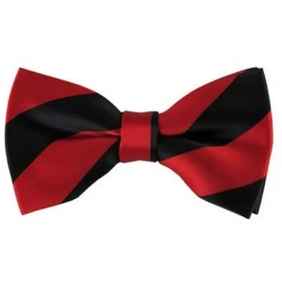 Men's 2.75 W And 4.75 L Inch With Pre-Tied College Stripe Bowtie image {18}