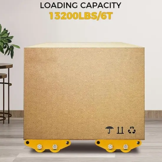 Machinery Mover 6T 13200lb Heavy Duty Machine Dolly Equipment Roller Skates image {2}