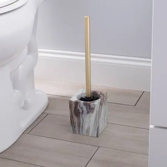 Agate Square Bowl Brush - Elle D&eacute;cor: Polypropylene Toilet Brush & Holder Set, Cleaning Accessory image {2}