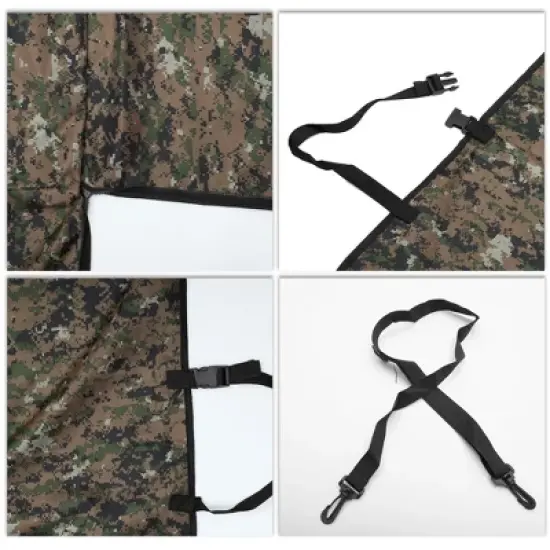 Unique Bargains Camouflage Patter Pet's Car Seat Cover Green 1 Pc image {2}