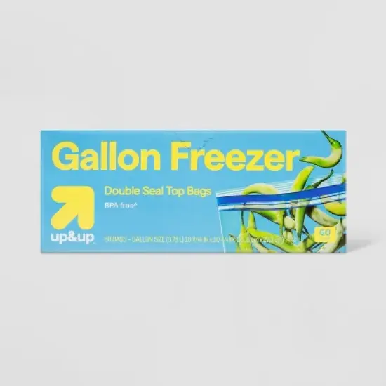 Gallon Freezer Storage Bags - up&up&trade; image {6}