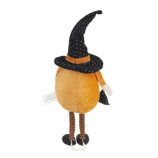 Gulches 6.3x4.3x16" Fabric Standing Orange Gnome, Halloween Decor with Banner image {7}