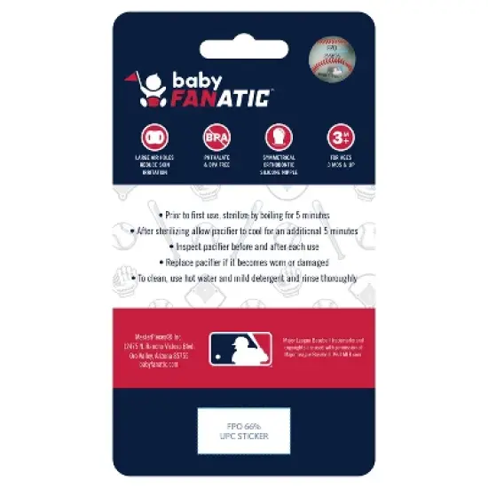 BabyFanatic Officially Licensed Pacifier 2-Pack - MLB Cleveland Guardians image {3}