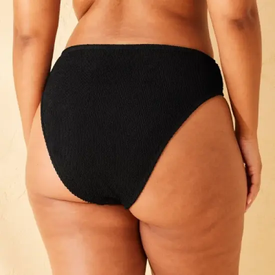 Women's Pucker Textured High Waist Extra High Leg Extra Cheeky Bikini Bottom - Wild Fable&trade; image {4}