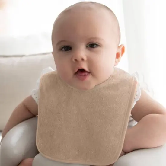 Neat Solutions Water-Resistant Lined Infant Bib Set - Neutral Soft - 10pk image {9}
