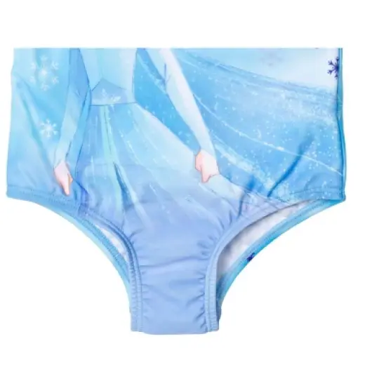 Disney Frozen Elsa Anna Girls One Piece Bathing Suit Little Kid to Big Kid image {6}