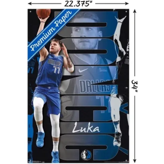 Trends International NBA Dallas Mavericks - Luka Doncic 19 Unframed Wall Poster Prints image {2}