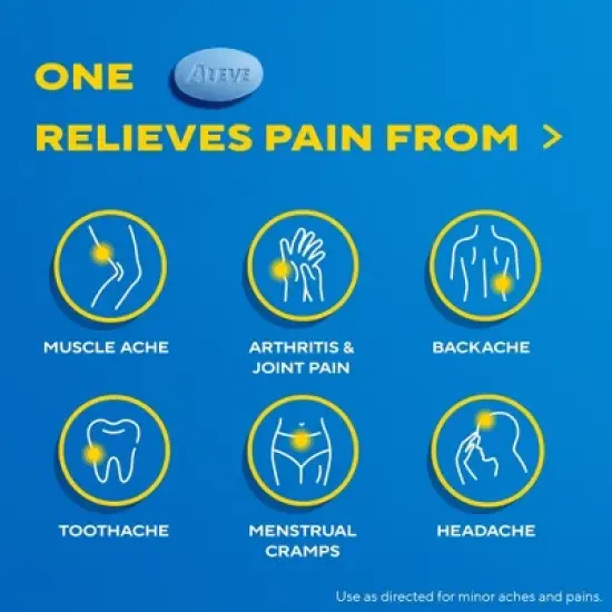 Aleve Naproxen Sodium 220mg Arthritis Caplets, 50 Count image {2}