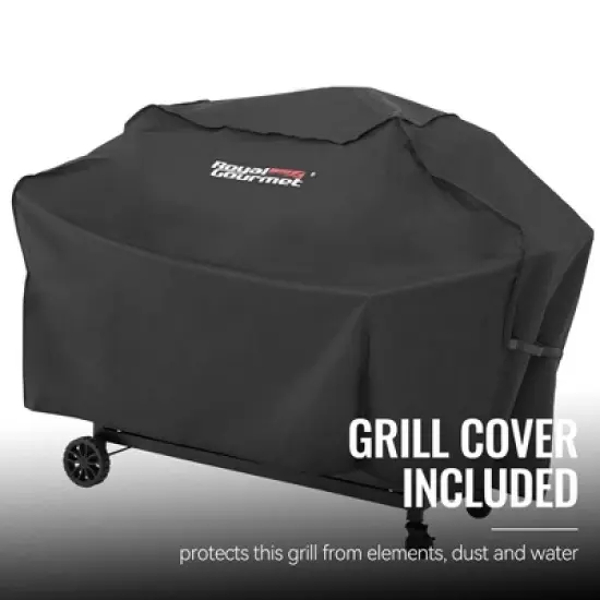 RoyalGourmet 2-Burner Gas and Charcoal Combo Grill with Cover ZH3002CTG Black image {6}