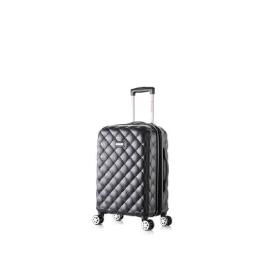 Rockland Melbourne Expandable ABS Hardside Carry On Spinner Suitcase - Quilt image {1}