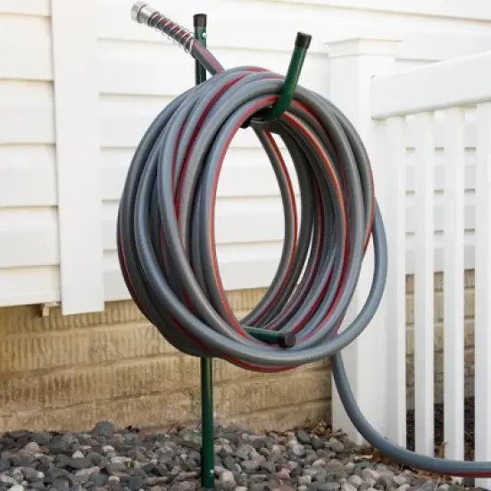 Fleming Supply Free-Standing Garden Hose Holder and Caddy - Green image {1}