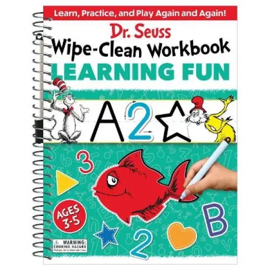 Dr. Seuss Wipe-Clean Workbook: Learning Fun - (Dr. Seuss Workbooks) by  Dr Seuss (Paperback) image {1}