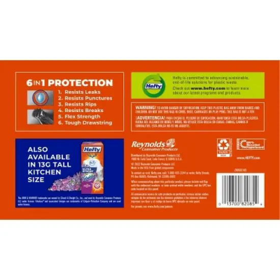 Hefty Ultra Strong Fabuloso 30gal Trash Bags - 34ct image {3}