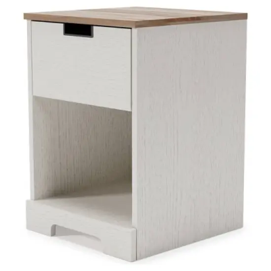 Vaibryn Nightstand Brown/Beige/White - Signature Design by Ashley image {4}